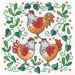 (image for) Three French Hens Karen Carter Collection
